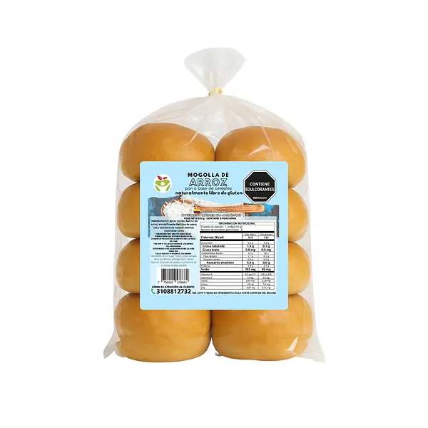 Mogolla De Arroz Sin Gluten 330g Alimvida