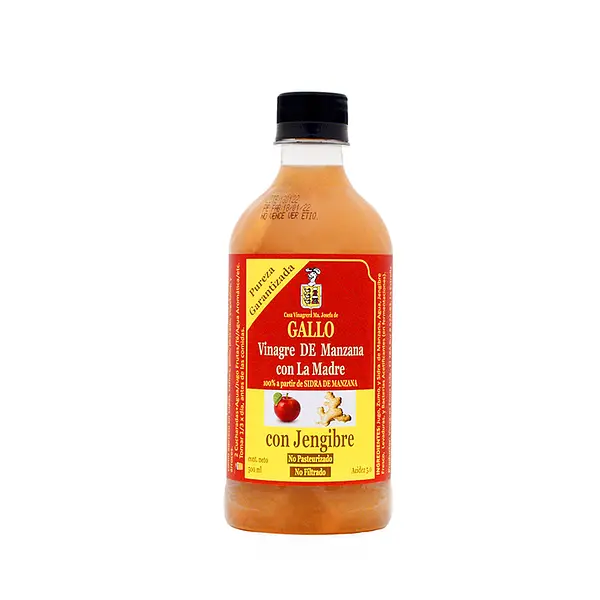 Vinagre De Manzana Con La Madre Jengibre 500ml Gallo