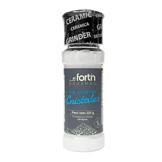 Sal Marina Cristales 225g El Fortín