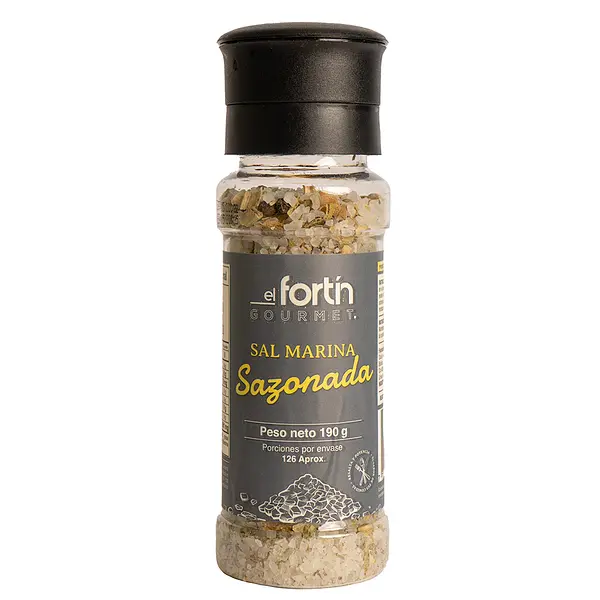 Sal Marina Sazonada 190g El Fortín